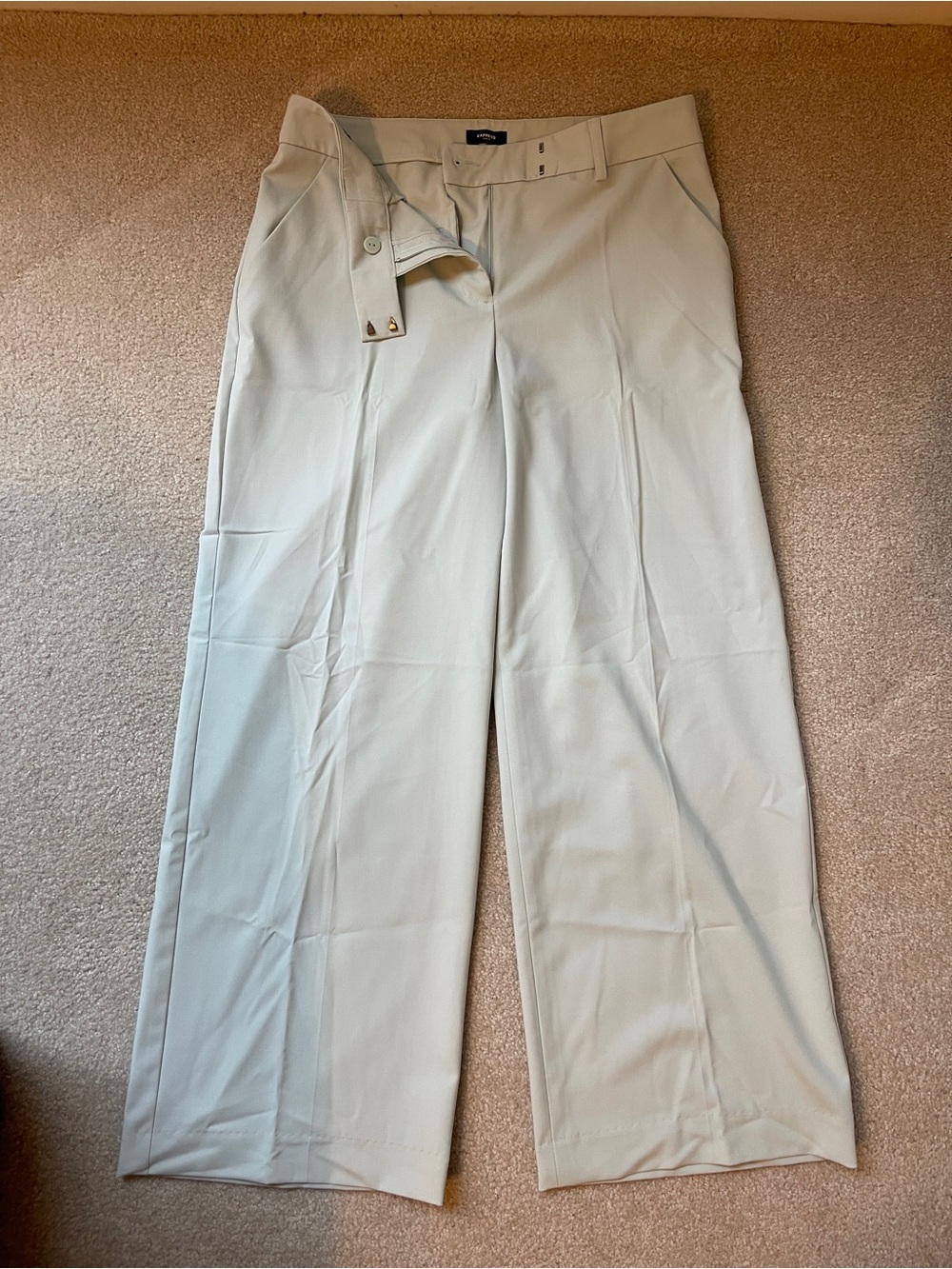 Women’s Classic Wide-Leg Dress Pants - Cream
